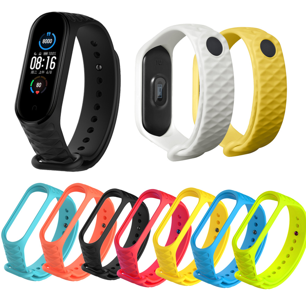 Colorful-Silicone-Watch-Strap-Replacement-Watch-Band-for-Xiaomi-Miband-5-Mi-Band-5-Non-original-1698515-1
