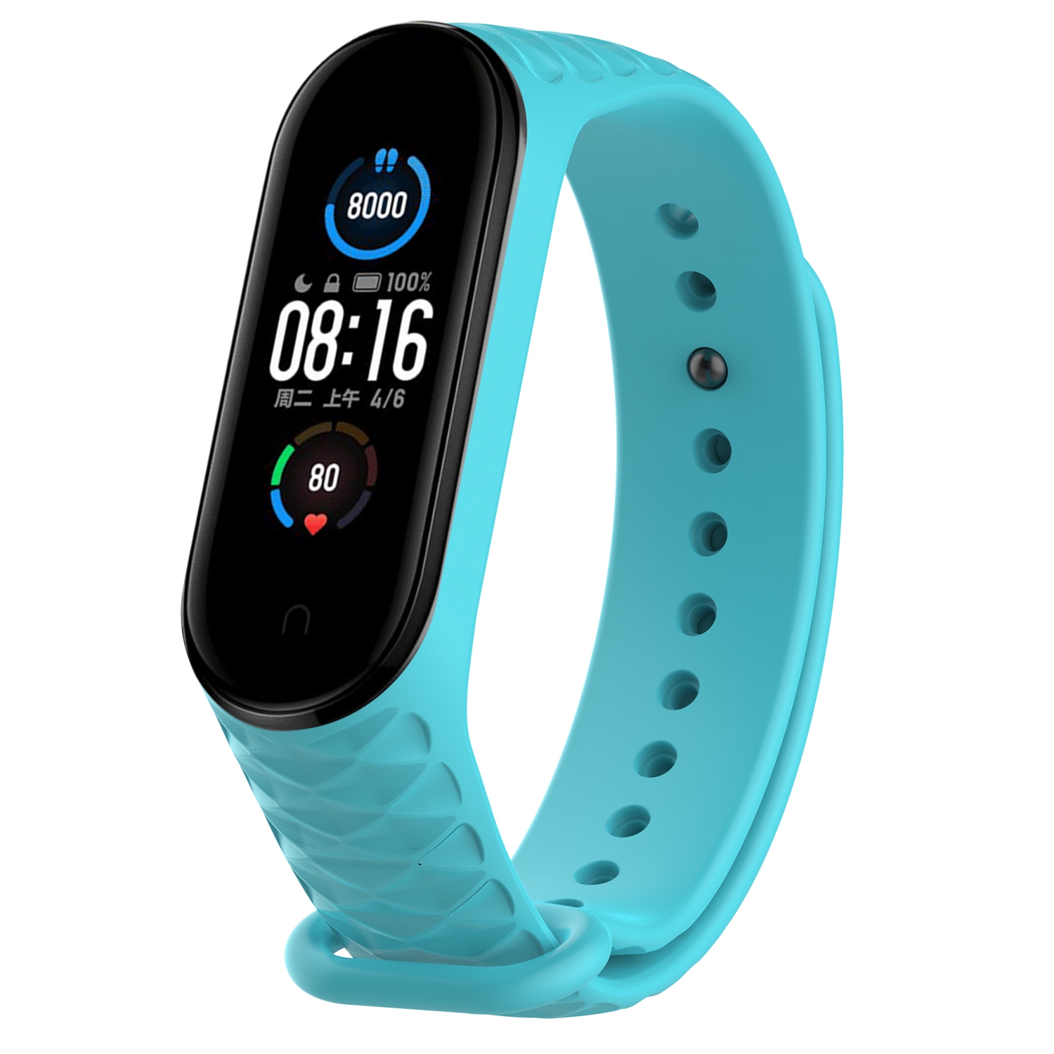 Colorful-Silicone-Watch-Strap-Replacement-Watch-Band-for-Xiaomi-Miband-5-Mi-Band-5-Non-original-1698515-3