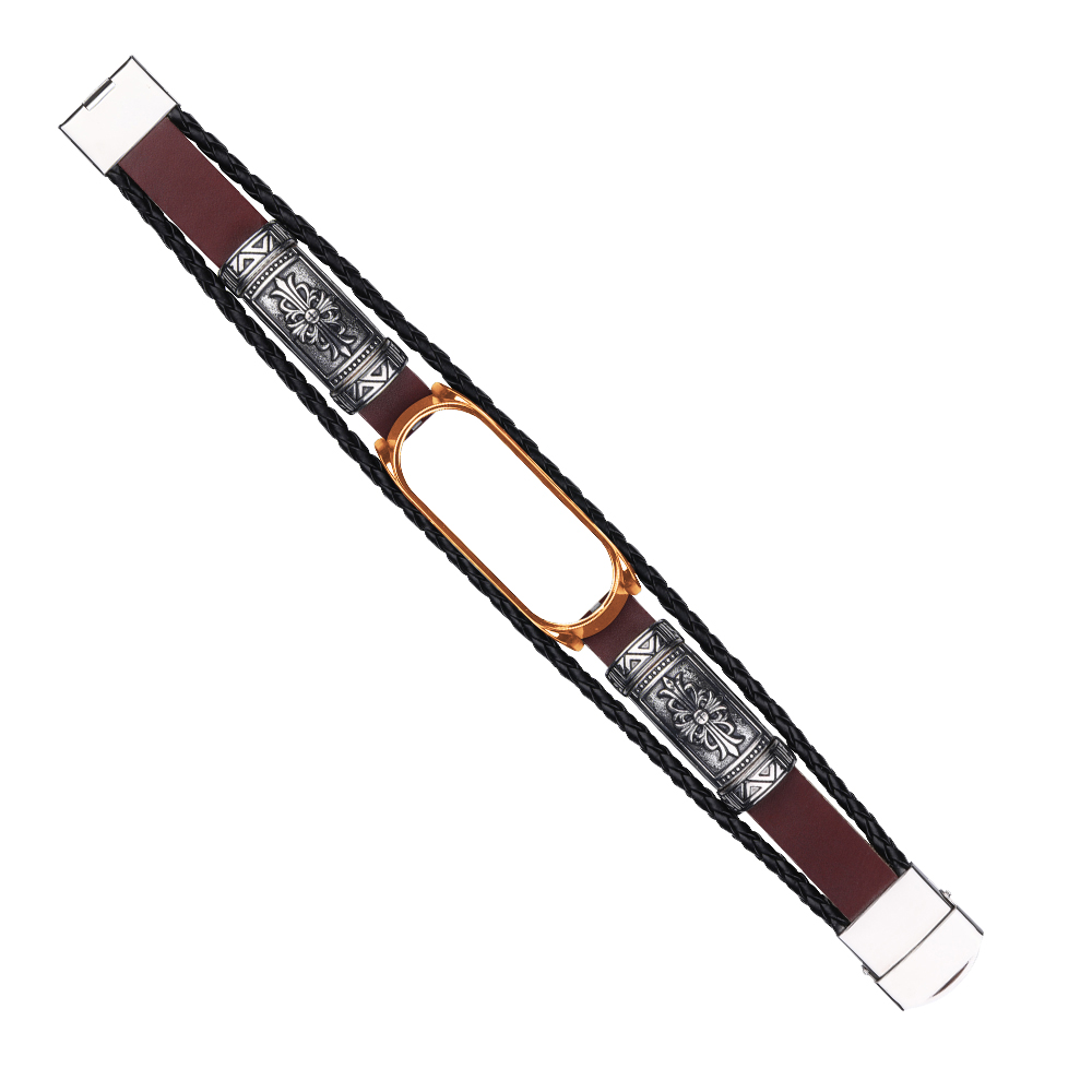 DIY-Leather-Metal-Case-Watch-Band-Watch-Strap-for-Xiaomi-Miband-5-Mi-Band-5-NFC-Non-original-1732829-23
