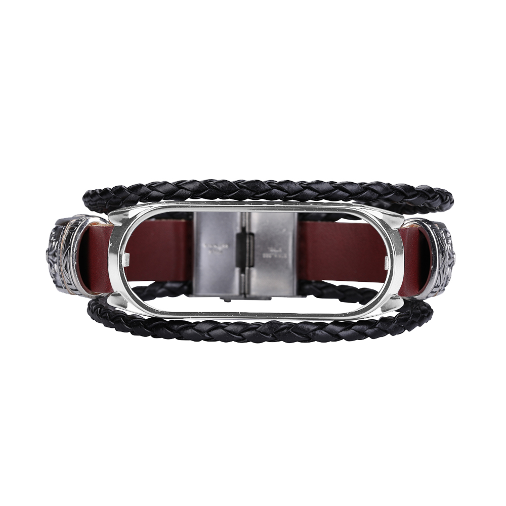 DIY-Leather-Metal-Case-Watch-Band-Watch-Strap-for-Xiaomi-Miband-5-Mi-Band-5-NFC-Non-original-1732829-24