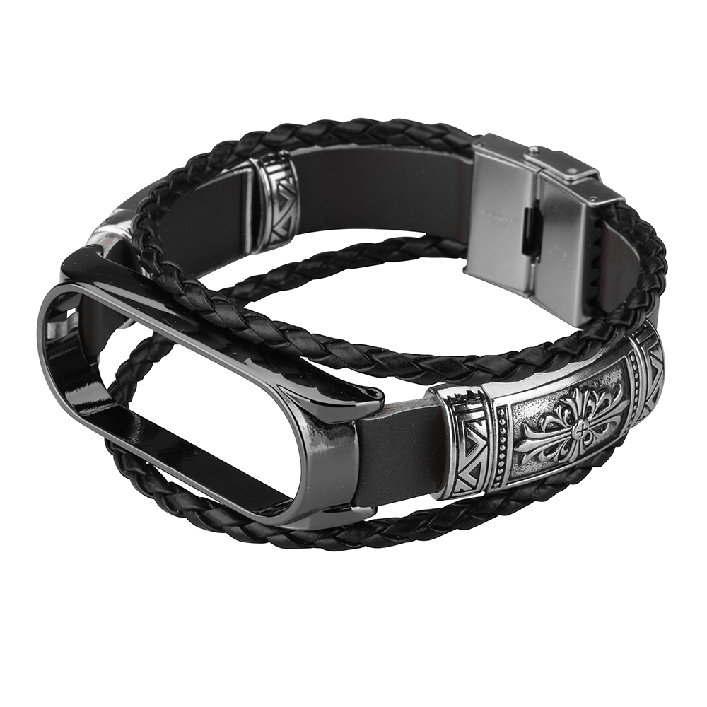 DIY-Leather-Metal-Case-Watch-Band-Watch-Strap-for-Xiaomi-Miband-5-Mi-Band-5-NFC-Non-original-1732829-4