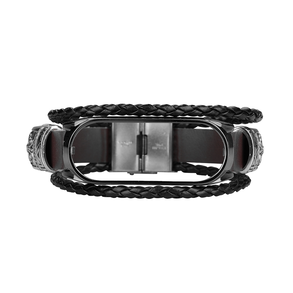 DIY-Leather-Metal-Case-Watch-Band-Watch-Strap-for-Xiaomi-Miband-5-Mi-Band-5-NFC-Non-original-1732829-5