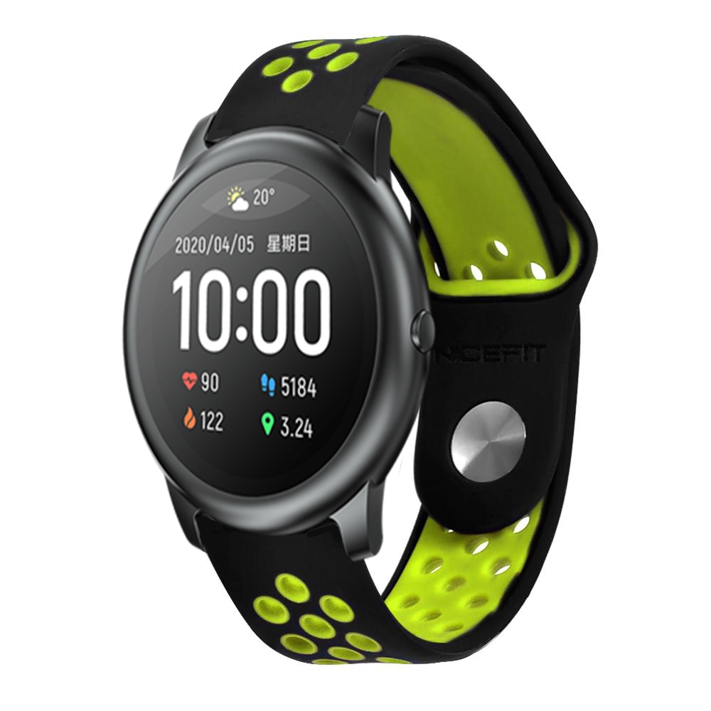 DUX-DUCIS-22mm-Two-color-Porosity-Silicone-Reverse-Buckle-Strap-Smart-Watch-Band-For-Xiaomi-Haylou-S-1705560-15