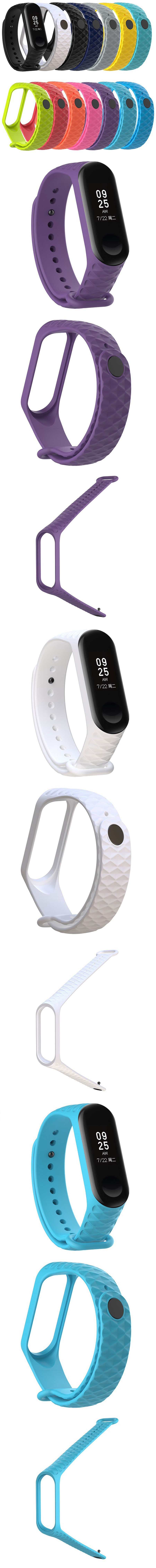 Diamond-Grain-Silicone-Strap-Replacement-Sport-Watch-Band-for-Xiaomi-Miband-3-1312911-1