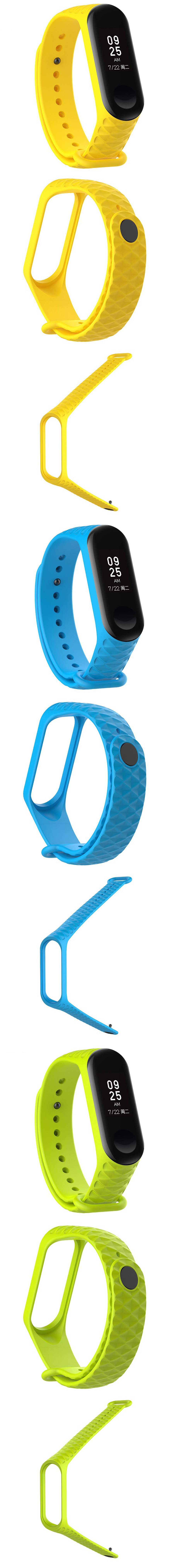 Diamond-Grain-Silicone-Strap-Replacement-Sport-Watch-Band-for-Xiaomi-Miband-3-1312911-3