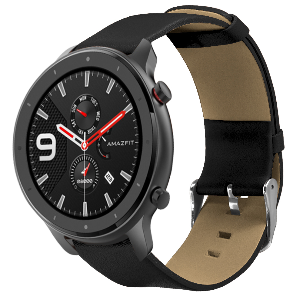 Double-sided-Leather-Watch-Band-Watch-Strap-Replacement-for-47mm-Amazfit-GTR-Smart-Watch-1549244-6