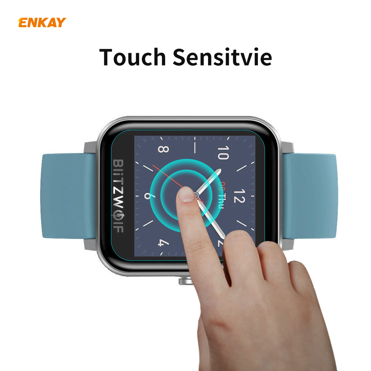 ENKAY-02mm-9H-215D-Are-Edge-Tempered-Glass-Protective-Film-Watch-Screen-Protector-only-for-BlitzWolf-1789630-2