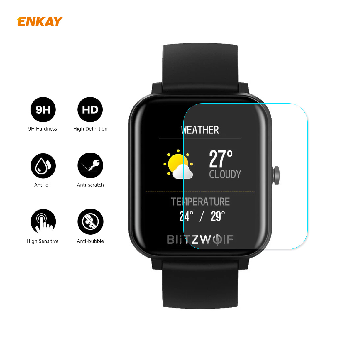 ENKAY-02mm-9H-215D-Are-Edge-Tempered-Glass-Protective-Film-Watch-Screen-Protector-only-for-BlitzWolf-1789630-4