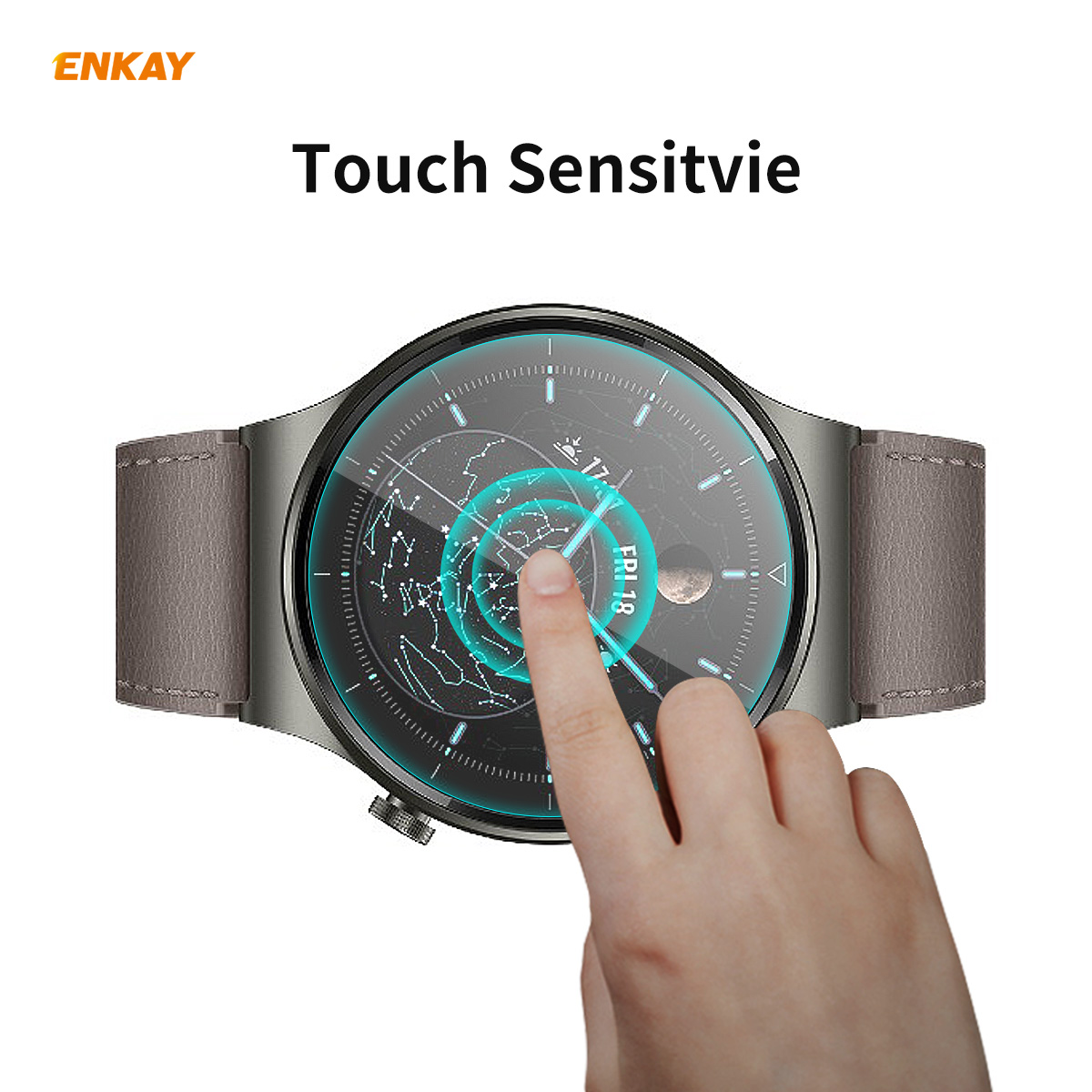 ENKAY-02mm-9H-215D-Tempered-Glass-Protective-Film-Watch-Screen-Protector-for-Huawei-Watch-GT2-Pro-1763793-2