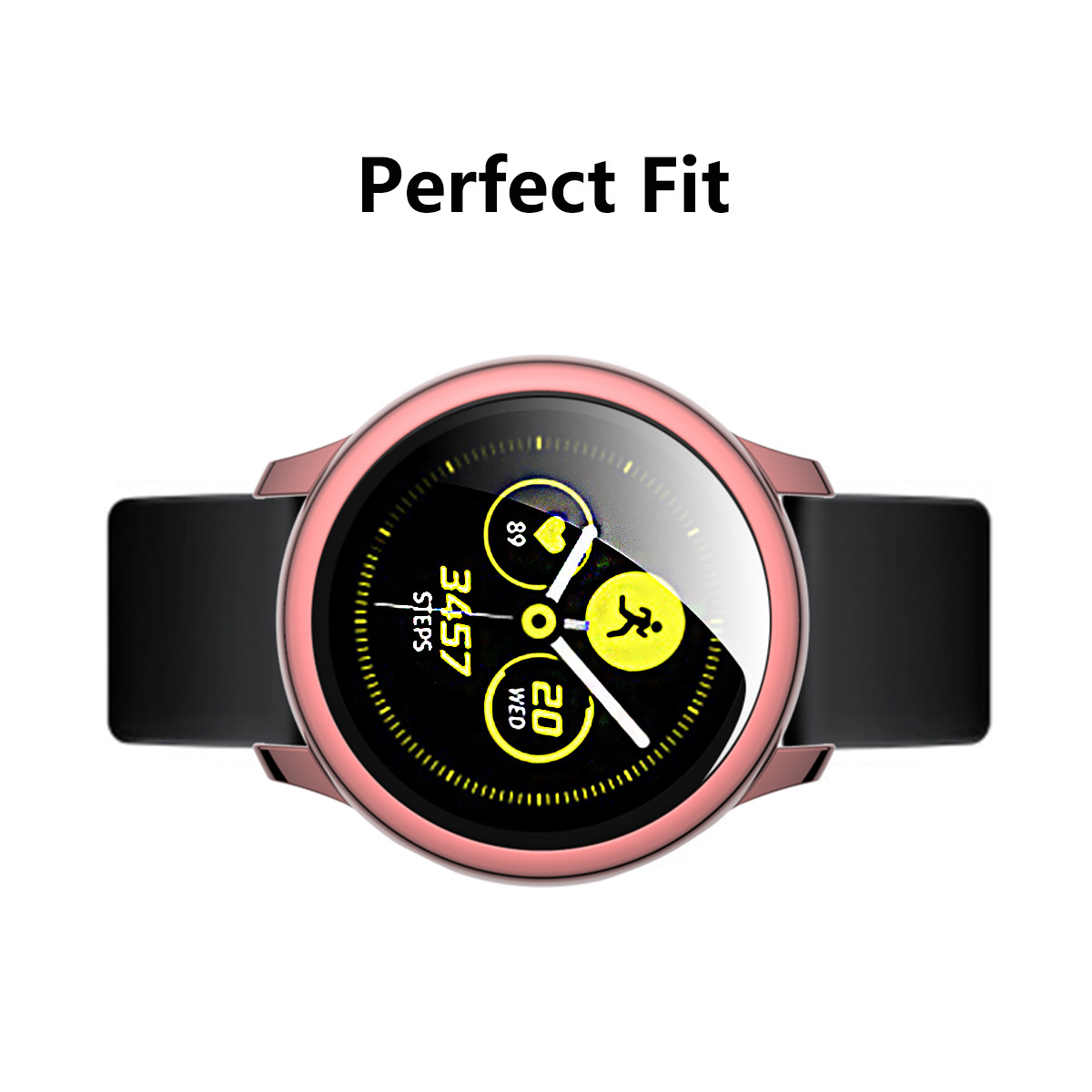 ENKAY-Plating-PC-Watch-Case-Cover--9H-Tempered-Glass-Anti-Scratch-Screen-Protector-for-Samsung-Galax-1737546-3