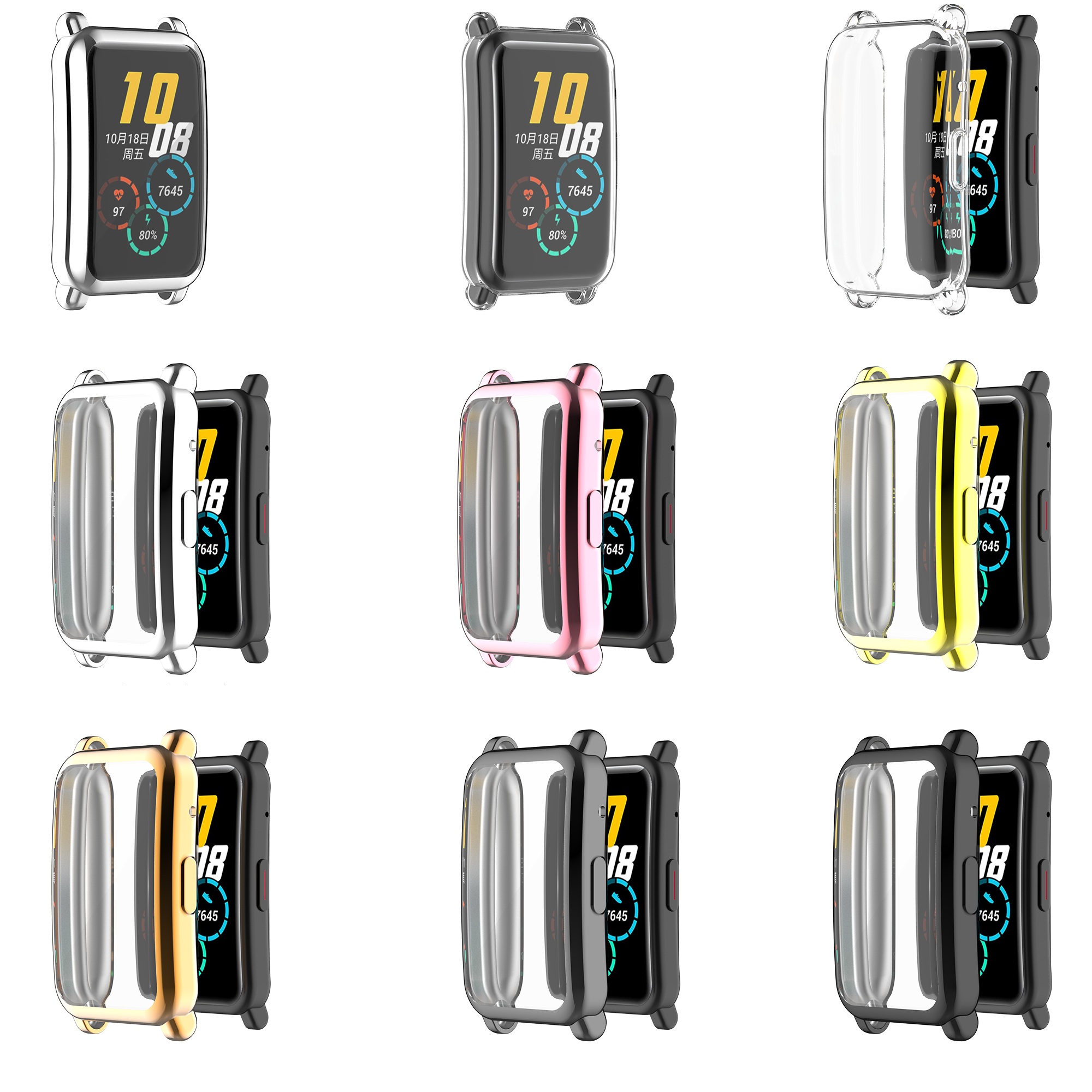 Electroplating-All-inclusive-Protective-Case-TPU-Watch-Case-Watch-Cover-for-Huawei-Honor-Watch-SE-1765677-1