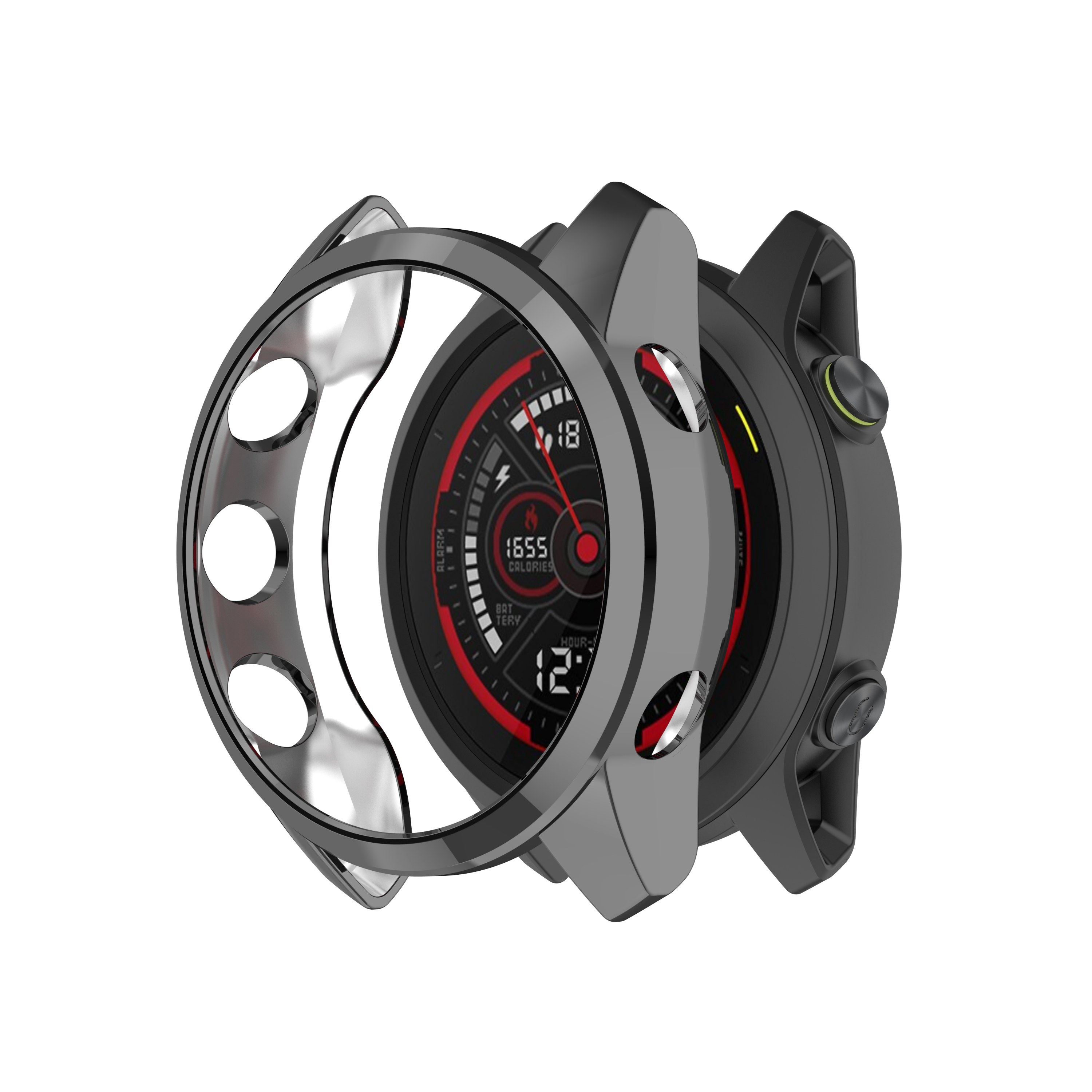 Electroplating-Half-pack-TPU-Watch-Case-Watch-Cover-Protective-Case-for-Garmin-Forerunner745-1765702-13