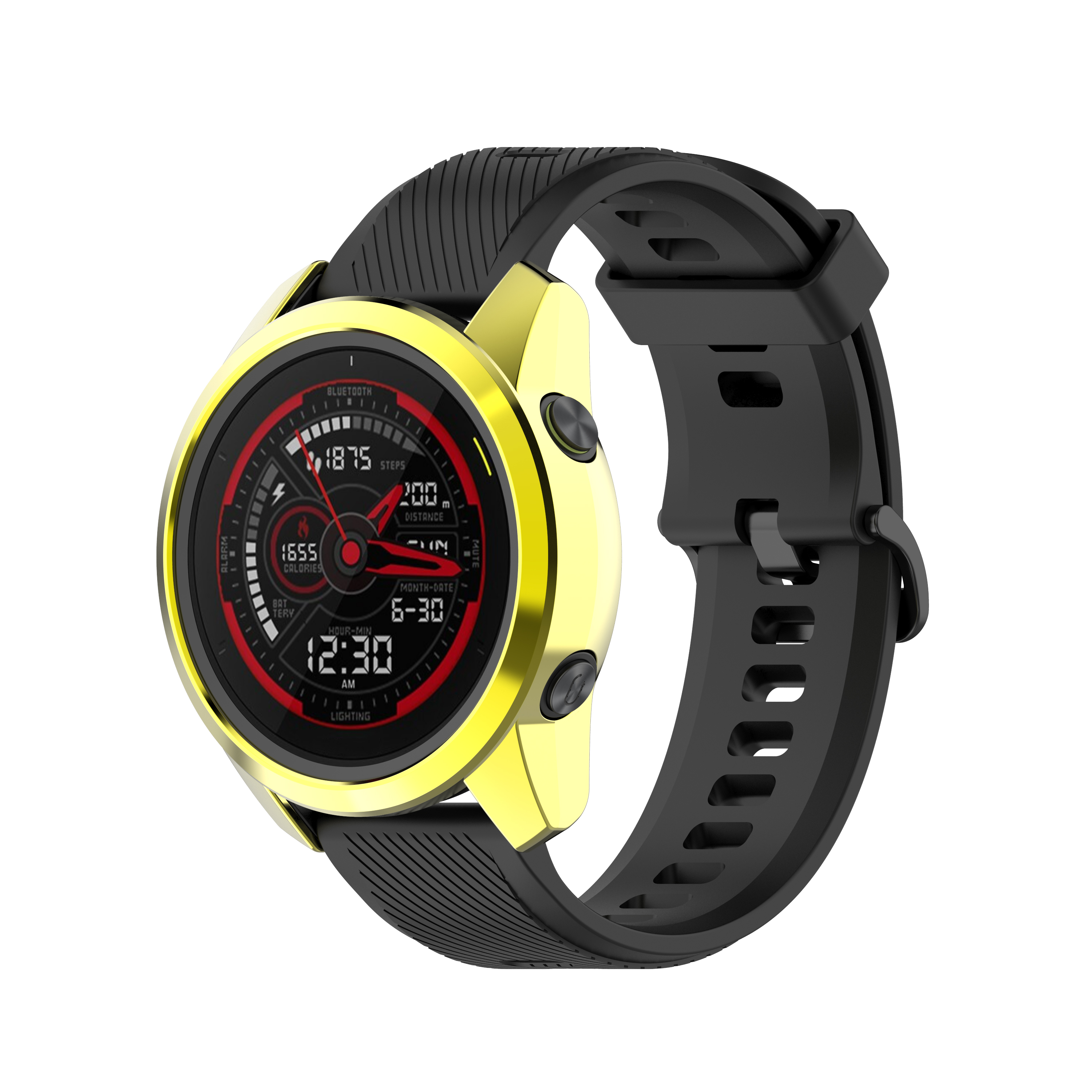 Electroplating-Half-pack-TPU-Watch-Case-Watch-Cover-Protective-Case-for-Garmin-Forerunner745-1765702-20
