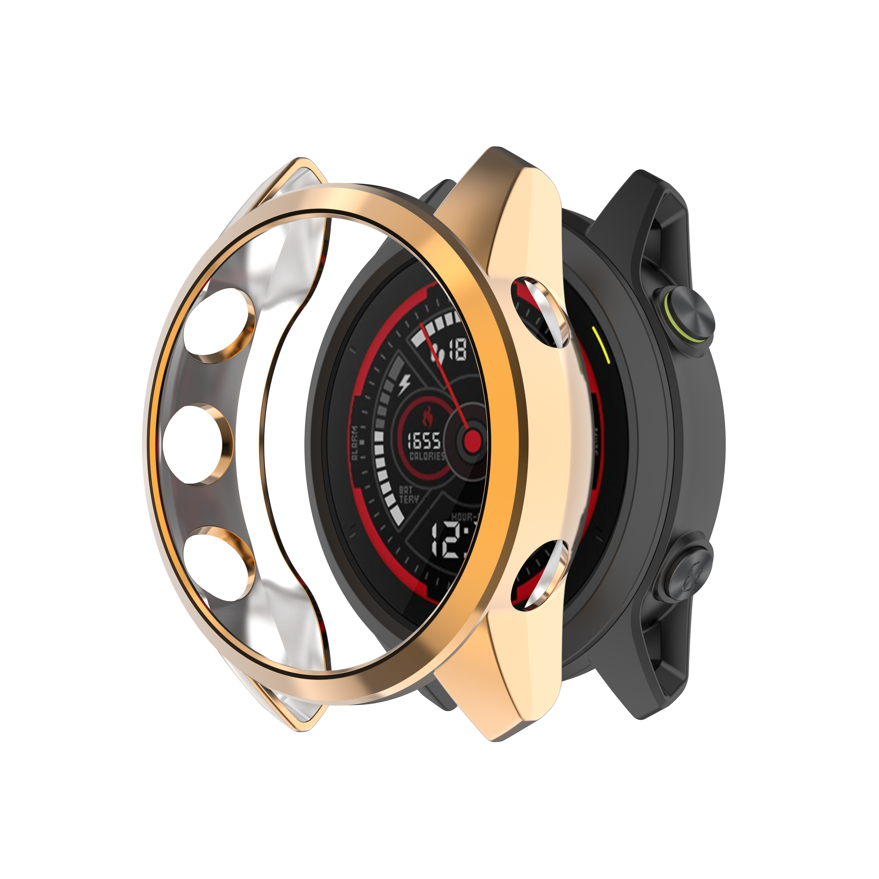Electroplating-Half-pack-TPU-Watch-Case-Watch-Cover-Protective-Case-for-Garmin-Forerunner745-1765702-23