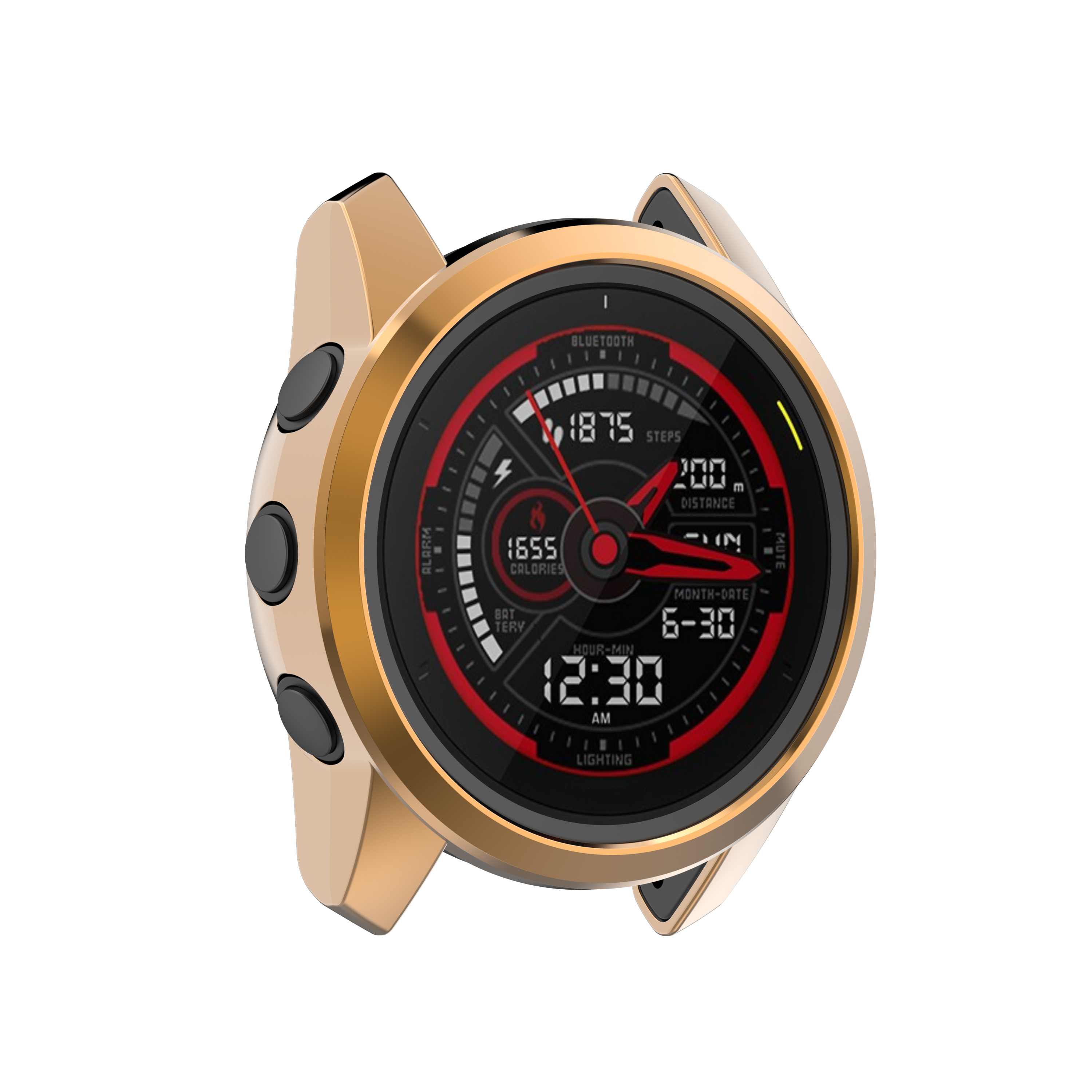 Electroplating-Half-pack-TPU-Watch-Case-Watch-Cover-Protective-Case-for-Garmin-Forerunner745-1765702-24
