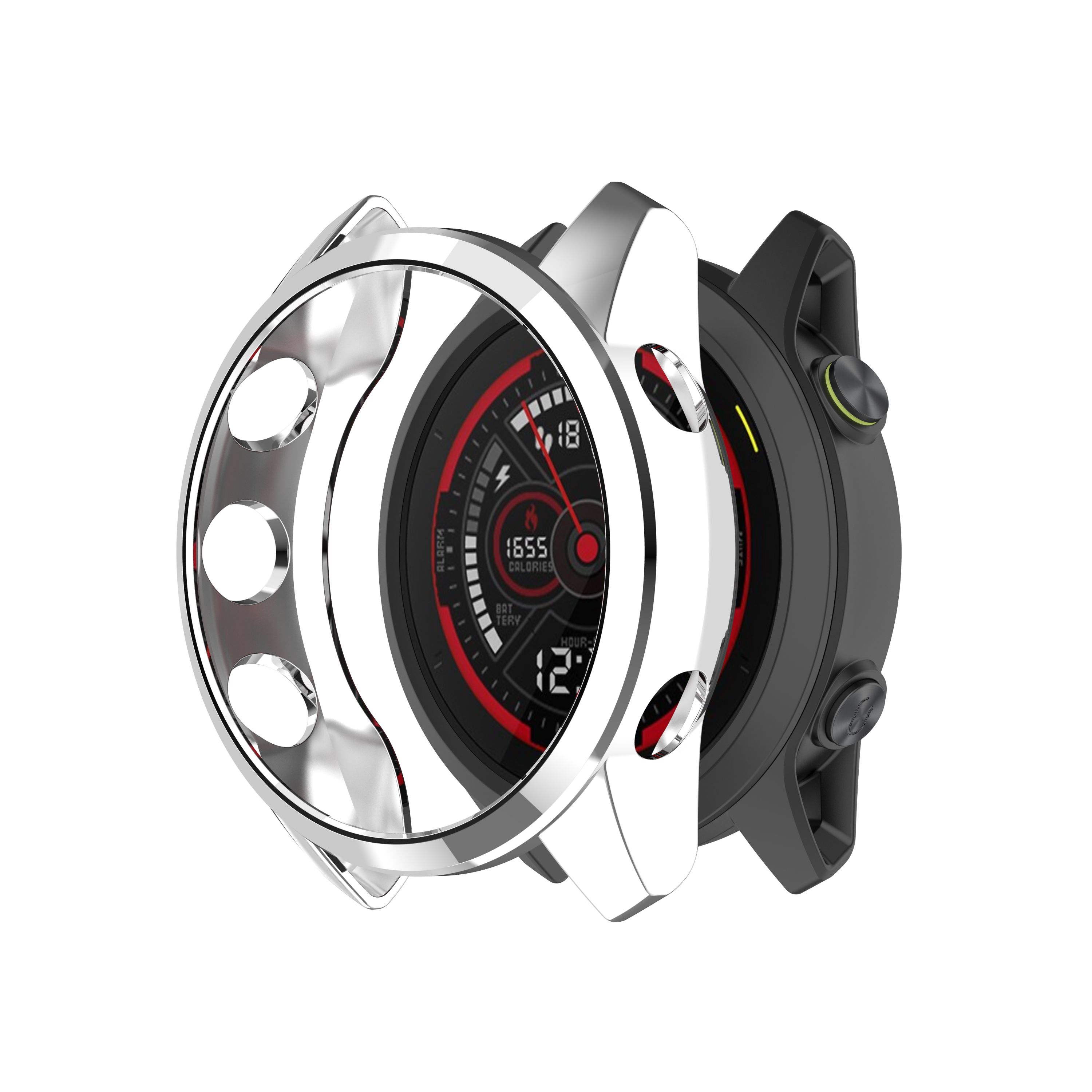 Electroplating-Half-pack-TPU-Watch-Case-Watch-Cover-Protective-Case-for-Garmin-Forerunner745-1765702-28