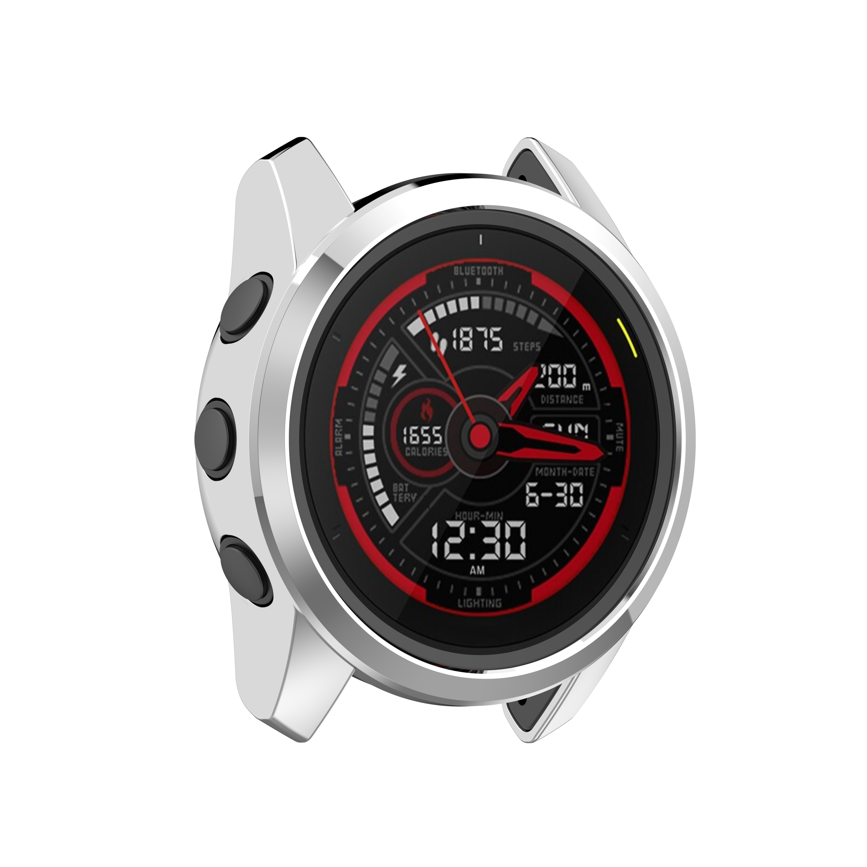 Electroplating-Half-pack-TPU-Watch-Case-Watch-Cover-Protective-Case-for-Garmin-Forerunner745-1765702-29