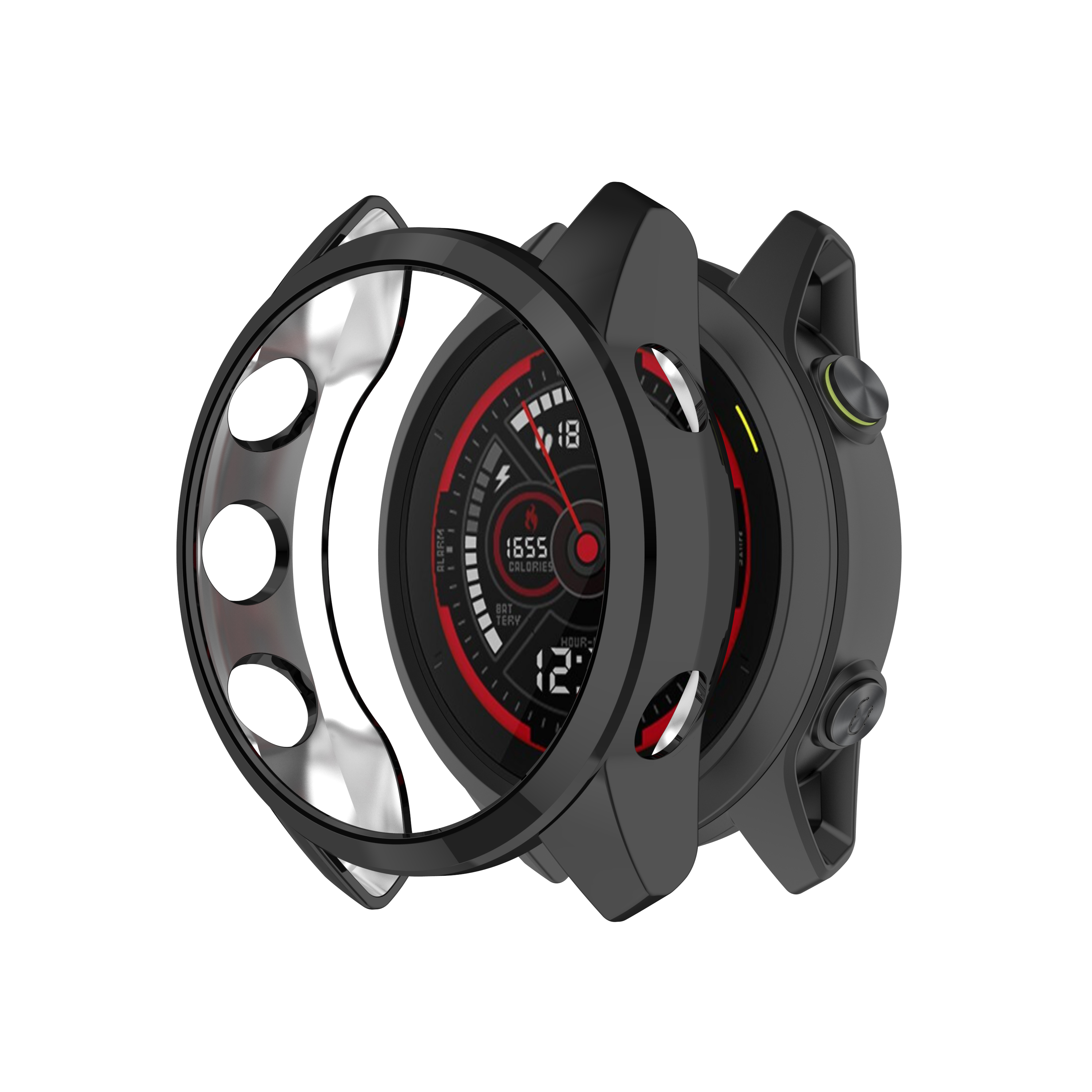 Electroplating-Half-pack-TPU-Watch-Case-Watch-Cover-Protective-Case-for-Garmin-Forerunner745-1765702-9