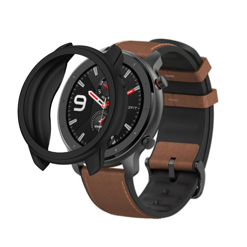 Electroplating-TPU-Watch-Case-Cover-Watch-Cover-Screen-Protector-for-Amazfit-GTR-47mm-1582047-1