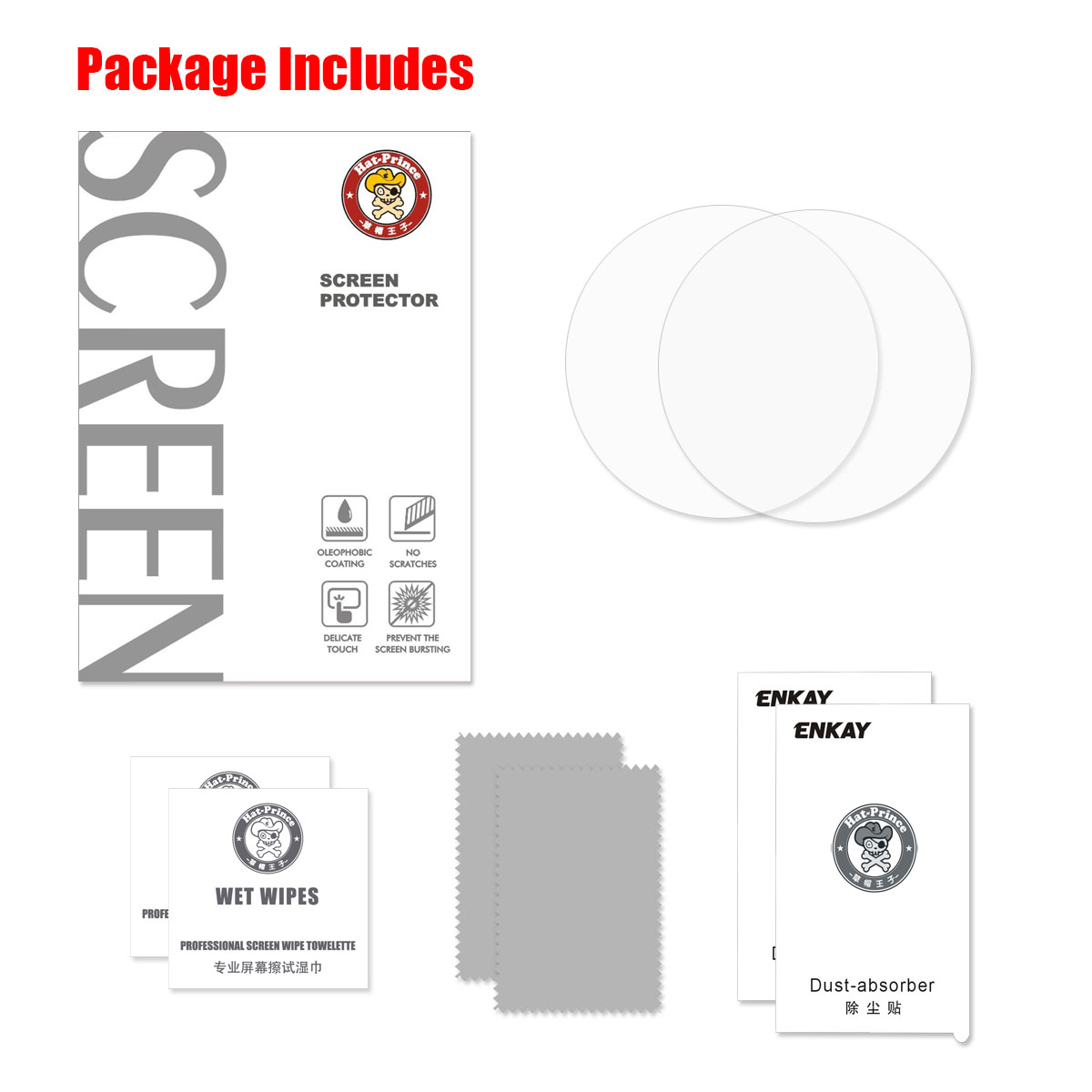Enkay-2pcs-02mm-9H-215D-Tempered-Glass-Watch-Screen-Protector-for-TicWatch-E--TicWatch-S-1408888-4