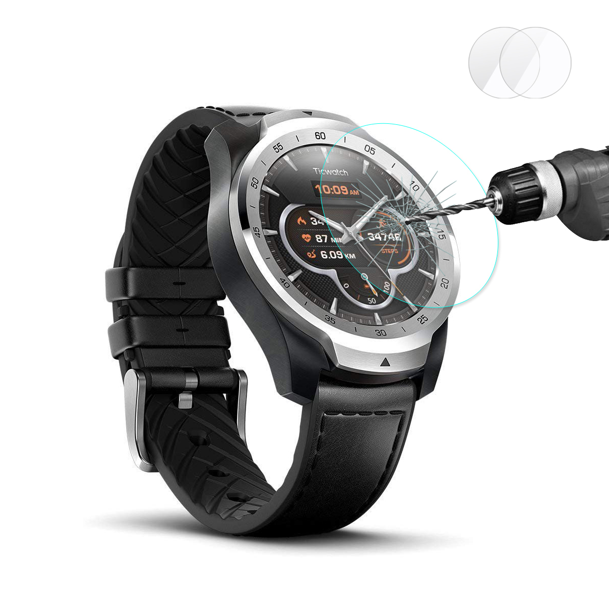 Enkay-2pcs-02mm-9H-215D-Tempered-Glass-Watch-Screen-Protector-for-TicWatch-Pro-1408891-1