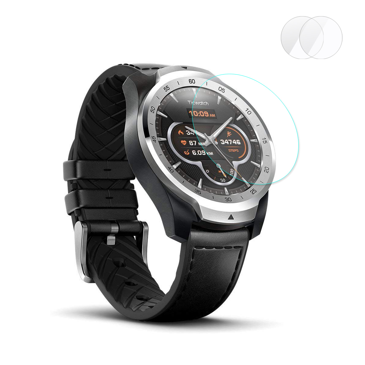 Enkay-2pcs-02mm-9H-215D-Tempered-Glass-Watch-Screen-Protector-for-TicWatch-Pro-1408891-2