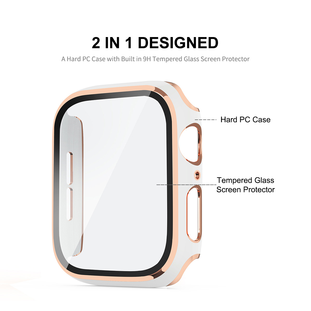 Enkay-Hat-Prince-Plating-Shockproof-Anti-Scratch-Soft-TPU--HD-Clear-Tempered-Glass-Full-Cover-Watch--1850294-1