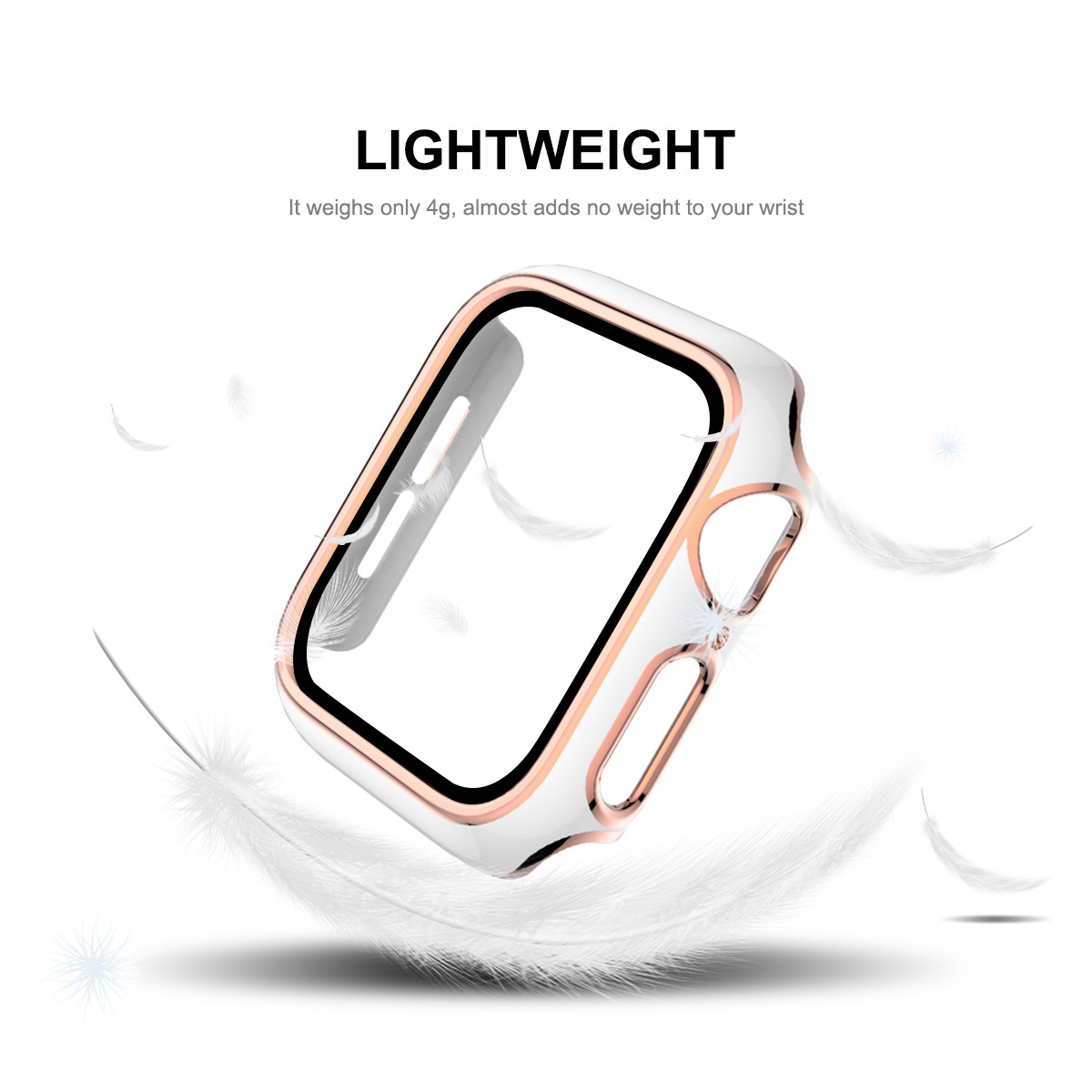 Enkay-Hat-Prince-Plating-Shockproof-Anti-Scratch-Soft-TPU--HD-Clear-Tempered-Glass-Full-Cover-Watch--1850294-5