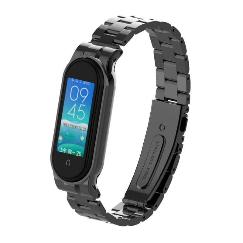 Holdmi-502-Colorful-Stainless-Steel-Watch-Strap-Replacement-Watch-Band-for-Xiaomi-Miband-5-Non-origi-1758519-4