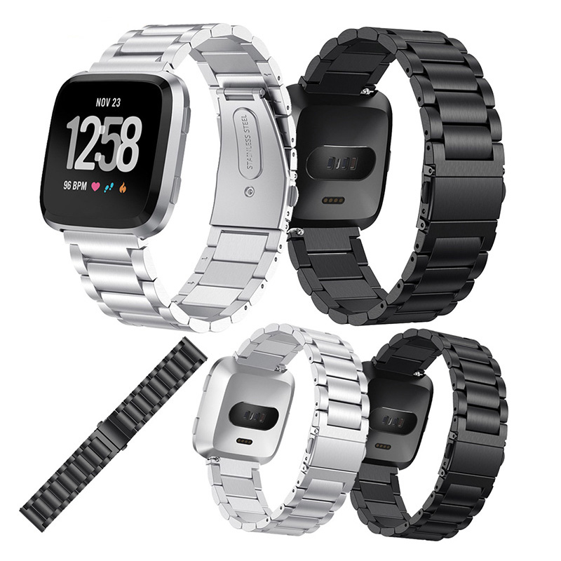 KALOAD-Stainless-Steel-Smart-Watch-Replacement-Strap-Screwless-Bracelet-Belt-Band-For-Fitbit-Versa-1359878-1