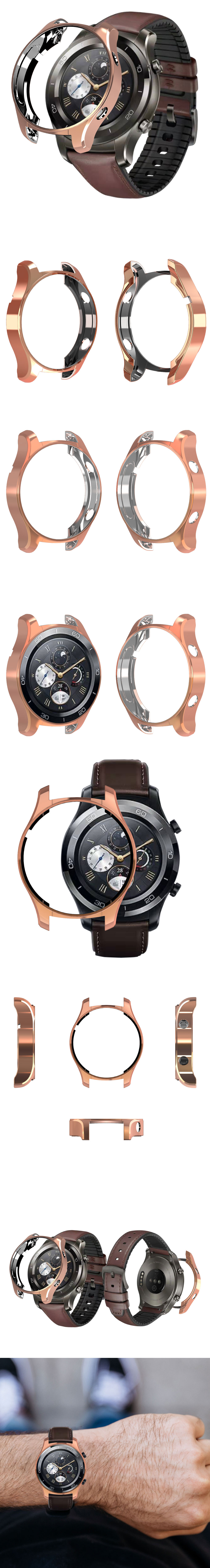 Metal-Color-Electroplate-TPU-Shatter-resistant-Soft-Shell-Watch-Cover-Case-Cover-for-Huawei-Watch-2--1442246-1