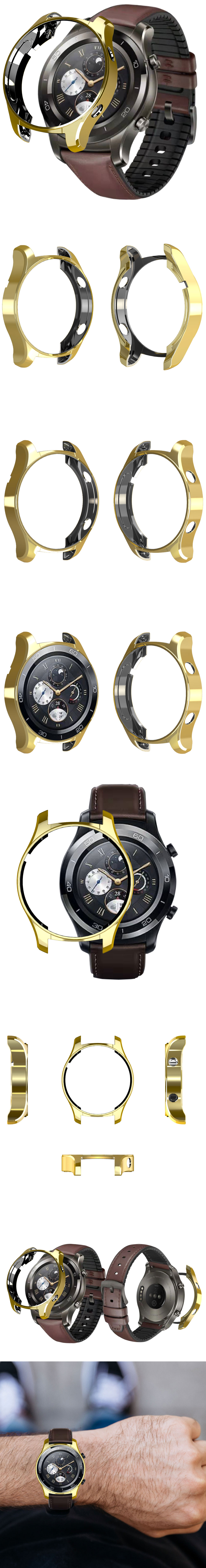 Metal-Color-Electroplate-TPU-Shatter-resistant-Soft-Shell-Watch-Cover-Case-Cover-for-Huawei-Watch-2--1442246-4