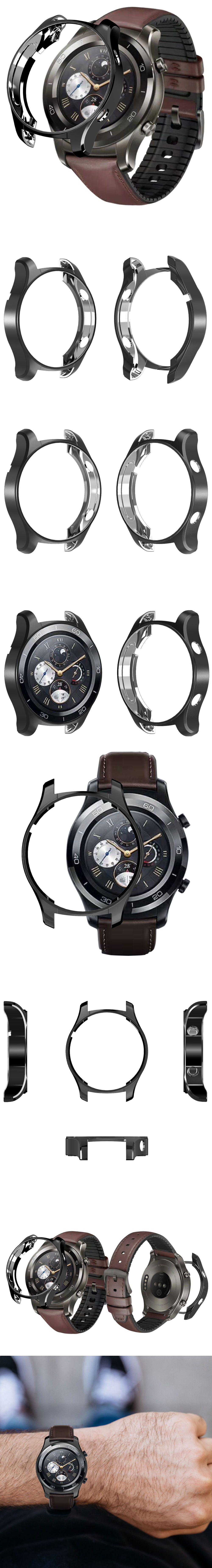 Metal-Color-Electroplate-TPU-Shatter-resistant-Soft-Shell-Watch-Cover-Case-Cover-for-Huawei-Watch-2--1442246-5