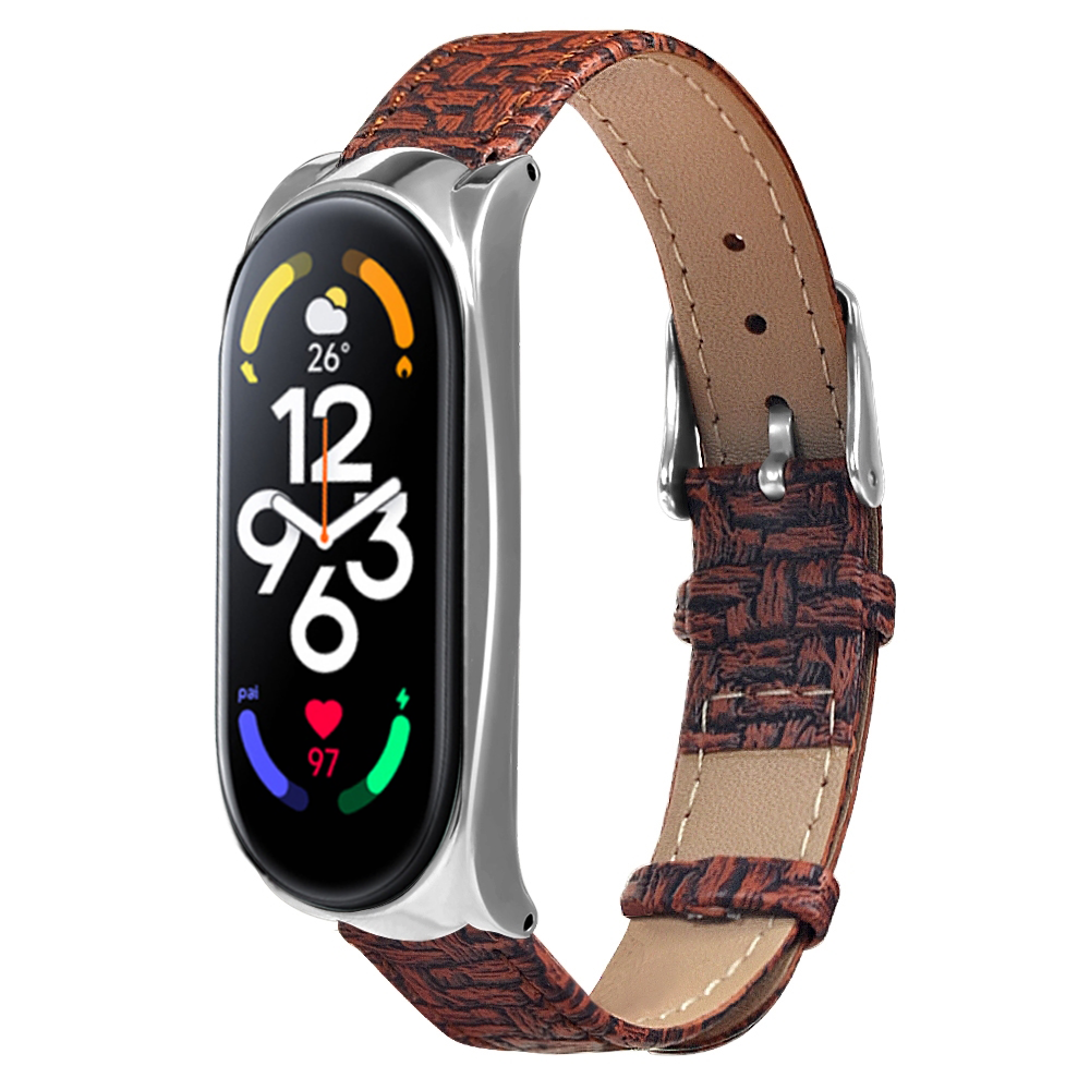 Metal-Watch-Cover-Leather-Replacement-Strap-Smart-Watch-Band-for-Xiaomi-Mi-Band-7-1965662-24