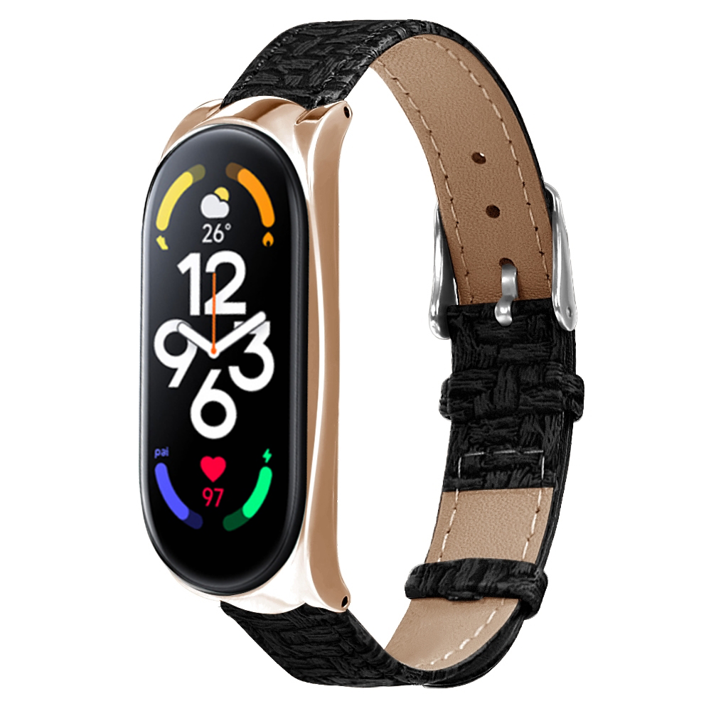 Metal-Watch-Cover-Leather-Replacement-Strap-Smart-Watch-Band-for-Xiaomi-Mi-Band-7-1965662-8