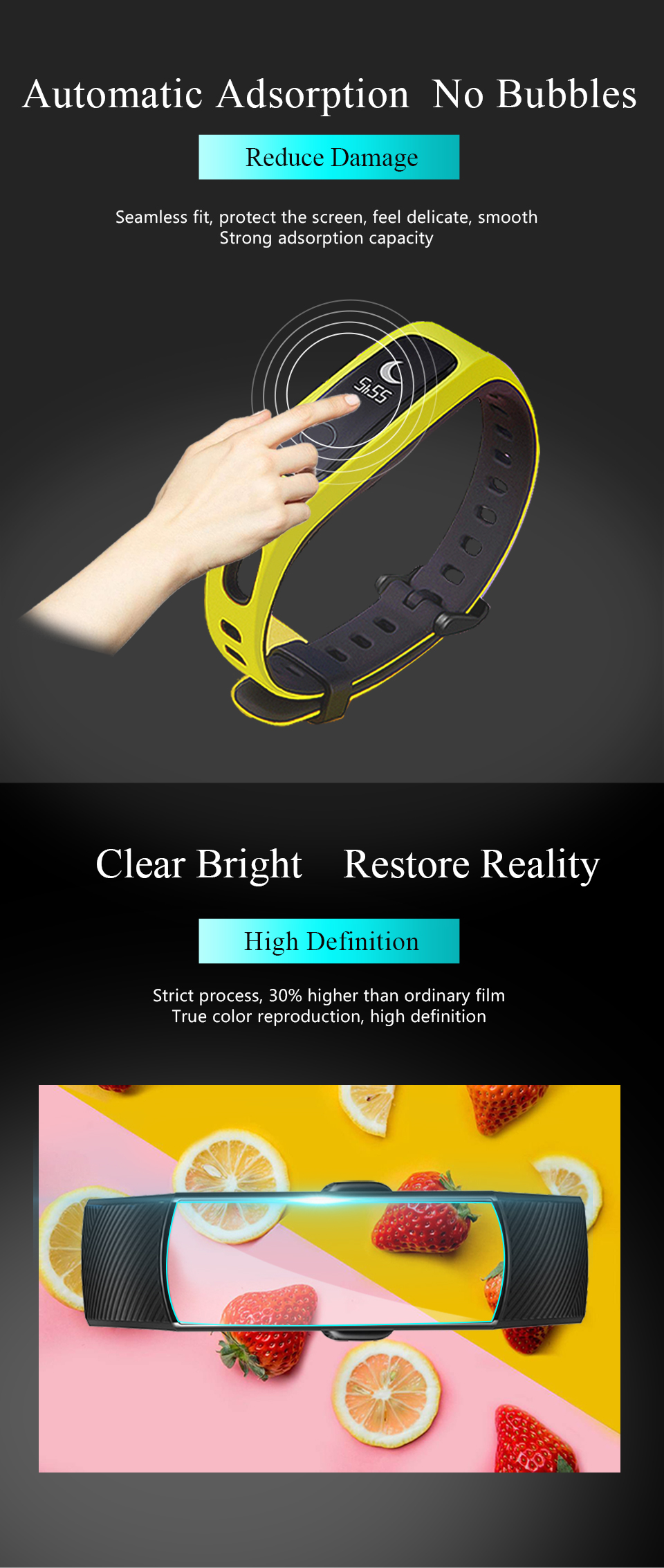 Mijobs-2pcs-Soft-TPU-HD-Ultra-Clear-Watch-Screen-Protector-for-Huawei-Honor-Band-4-1431588-5
