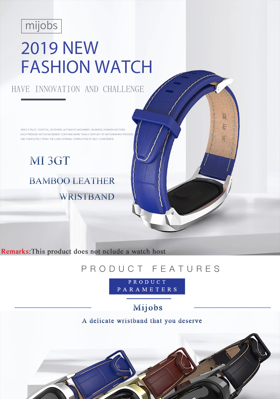 Mijobs-Leather-Watch-Strap-Replacement-Watch-Band-for-Xiaomi-Mi-band-3-Smart-Watch-Non-original-1447780-1
