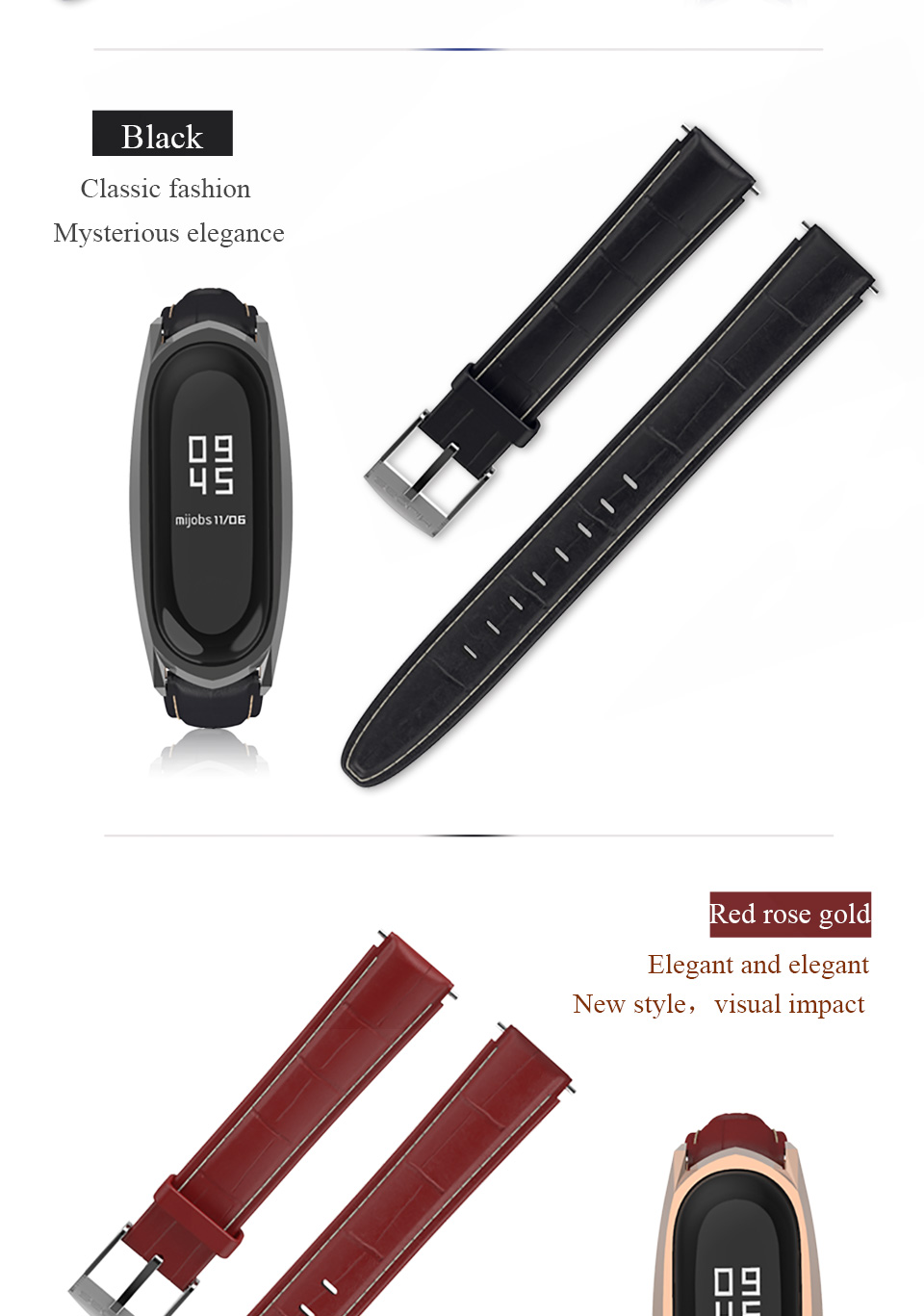 Mijobs-Leather-Watch-Strap-Replacement-Watch-Band-for-Xiaomi-Mi-band-3-Smart-Watch-Non-original-1447780-4