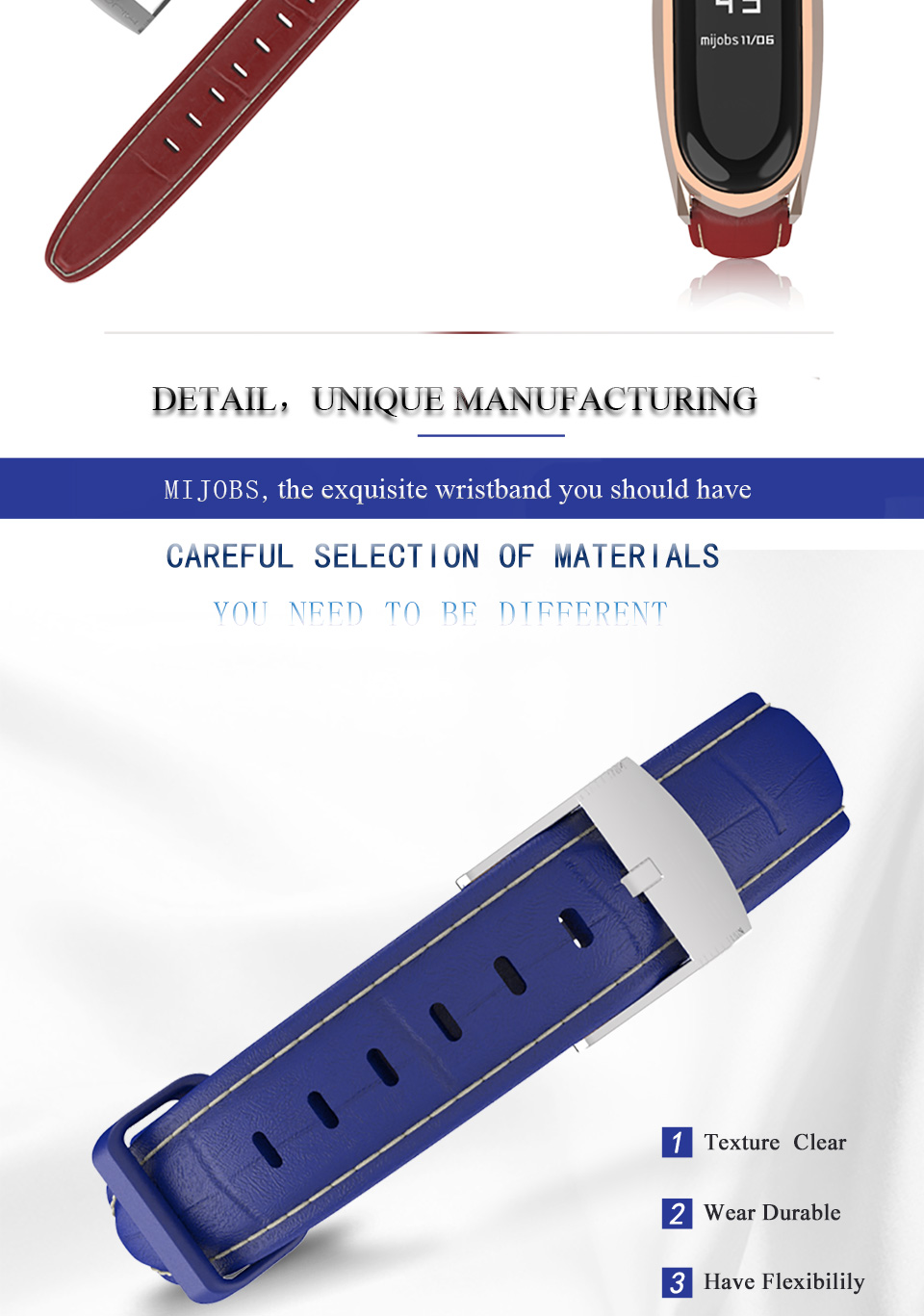Mijobs-Leather-Watch-Strap-Replacement-Watch-Band-for-Xiaomi-Mi-band-3-Smart-Watch-Non-original-1447780-5