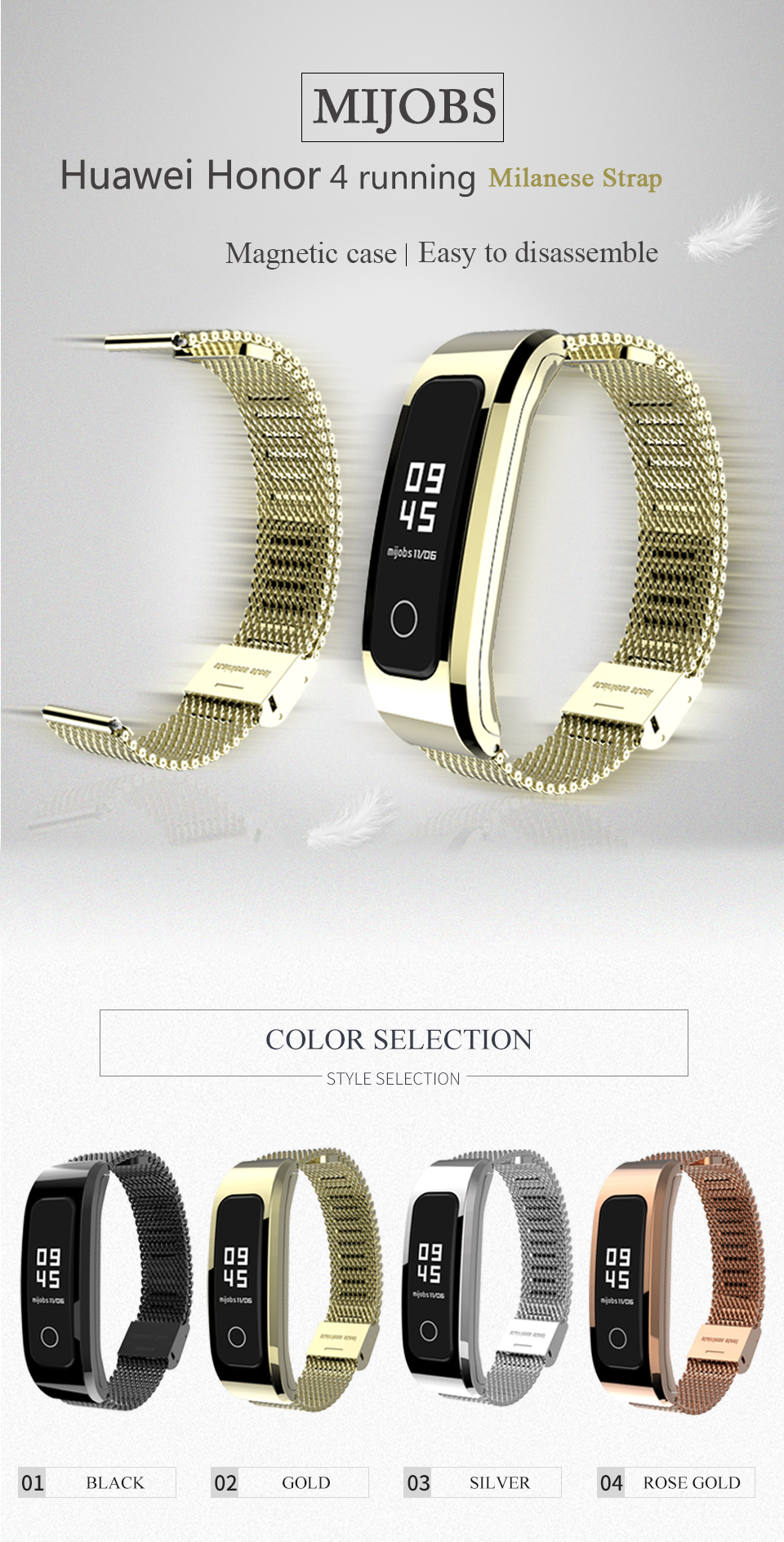 Mijobs-Milan-Metal-Watch-Band-for-Huawei-Honor-Band-4-Running-Version-1447778-1