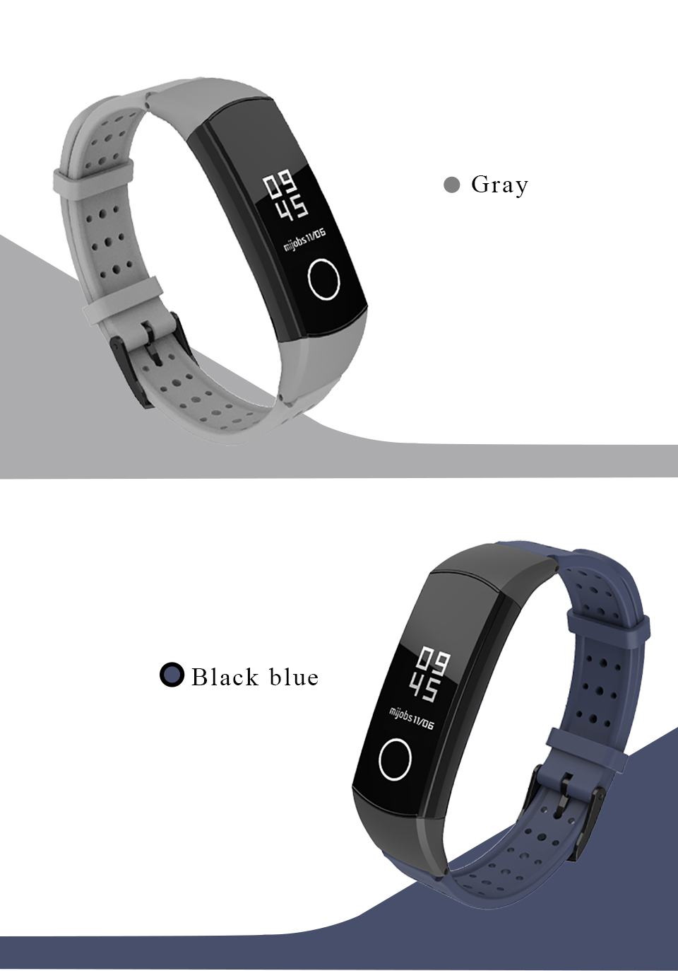 Mijobs-Silicone-Wrist-Strap-Waterproof-Watch-Band-for-Huawei-Honor-Band-4-Smart-Watch-1455309-8