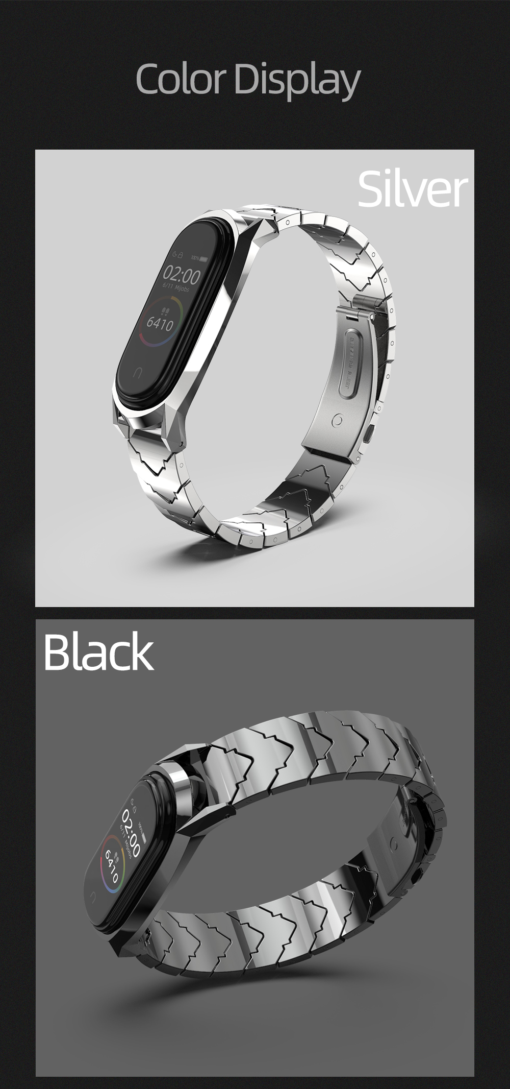 Mijobs-V-Type-Full-Steel-Watch-Band-for-Xiaomi-mi-band-5-Smart-Watch-Non-original-1730294-5