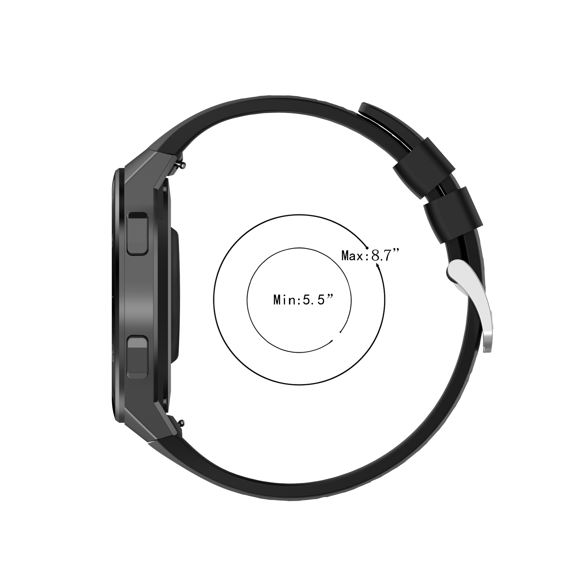 Original-Silicone-Watch-Band-Steel-Buckle-Watch-Strap-only-for-Huawei-Watch-GT-2e-1765718-2