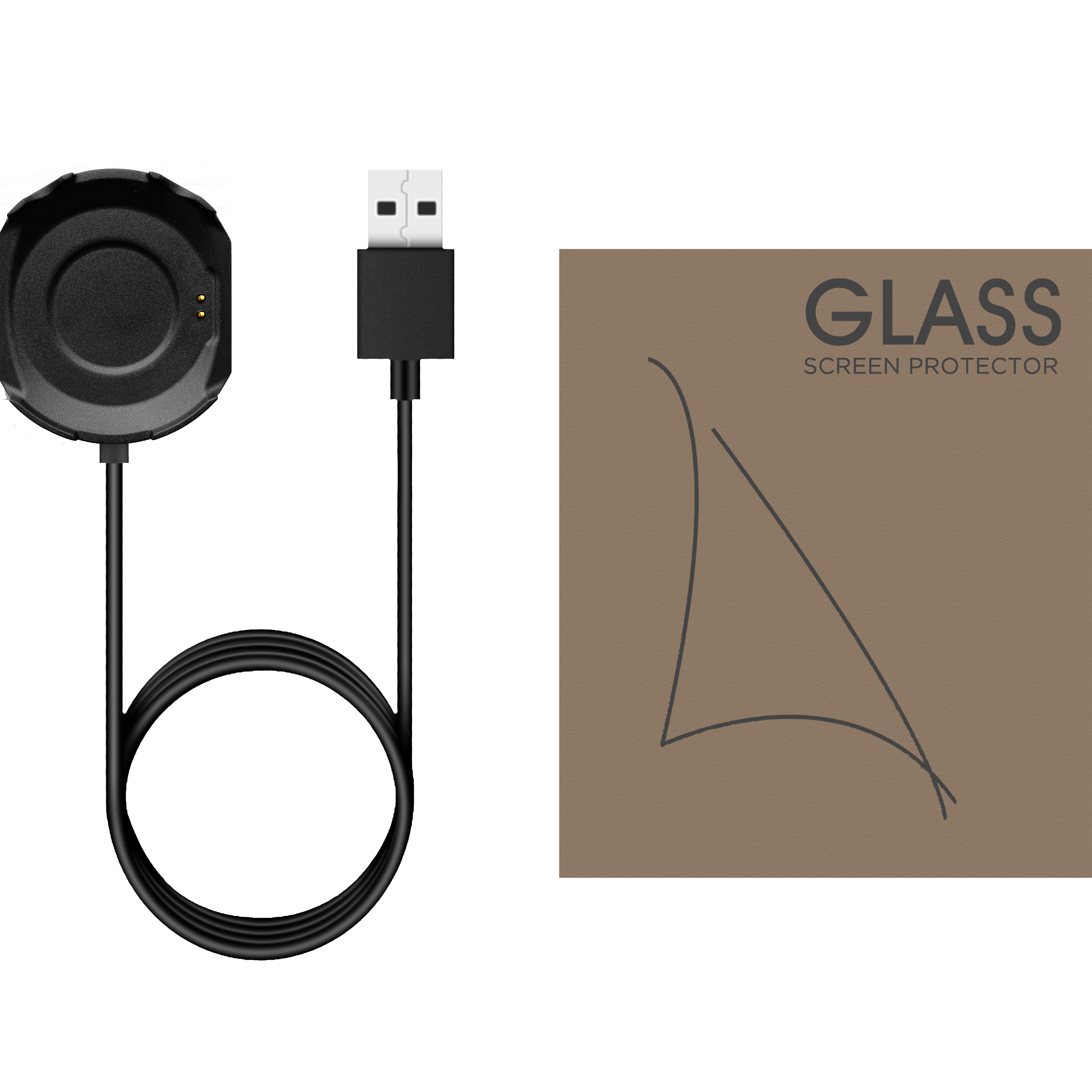 Original-Zeblaze-Stratos-2-Accessories-Smart-Watch-Charging-Cable--Tempered-Glass-Film-1944145-1