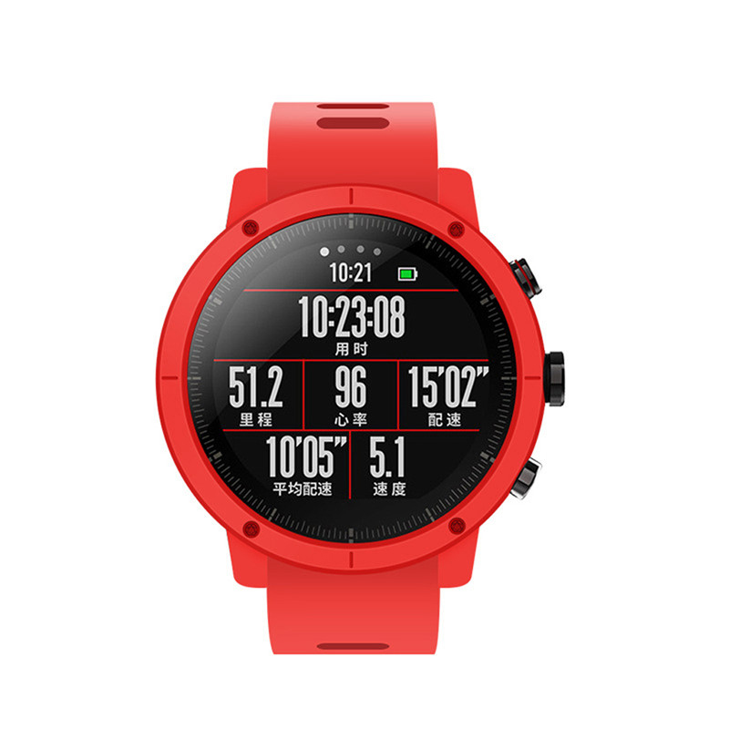 PC-Pure-Color-Watch-Case-Cover-Watch-Cover-Protector-for-Xiaomi-Amazfit-Stratos-Smart-Watch-Non-orig-1443828-5