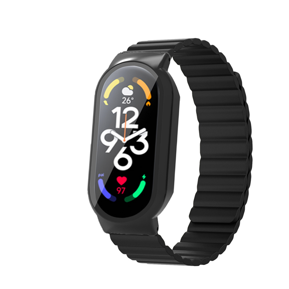 PCTempered-Film-Protective-Case-Silicone-Magnetic-Strap-Smart-Watch-Band-for-Xiaomi-Mi-Band-7--7-NFC-1973030-13