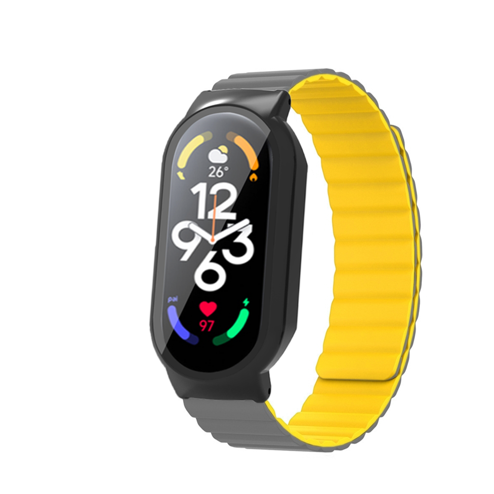 PCTempered-Film-Protective-Case-Silicone-Magnetic-Strap-Smart-Watch-Band-for-Xiaomi-Mi-Band-7--7-NFC-1973030-19