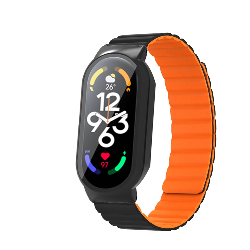 PCTempered-Film-Protective-Case-Silicone-Magnetic-Strap-Smart-Watch-Band-for-Xiaomi-Mi-Band-7--7-NFC-1973030-4
