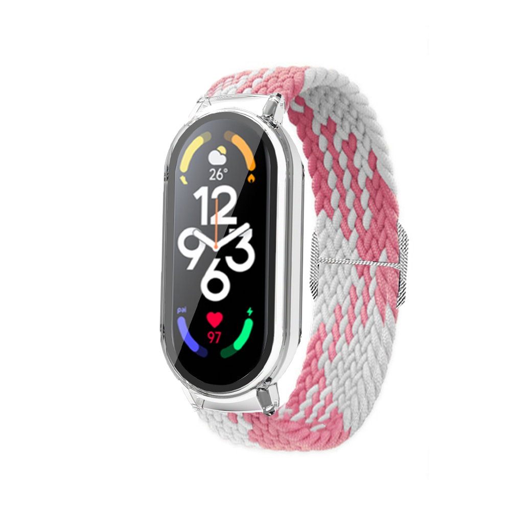 PCTempered-Film-Protective-Case-Stretch-Woven-Replacement-Strap-Smart-Watch-Band-for-Xiaomi-Mi-Band--1973031-13