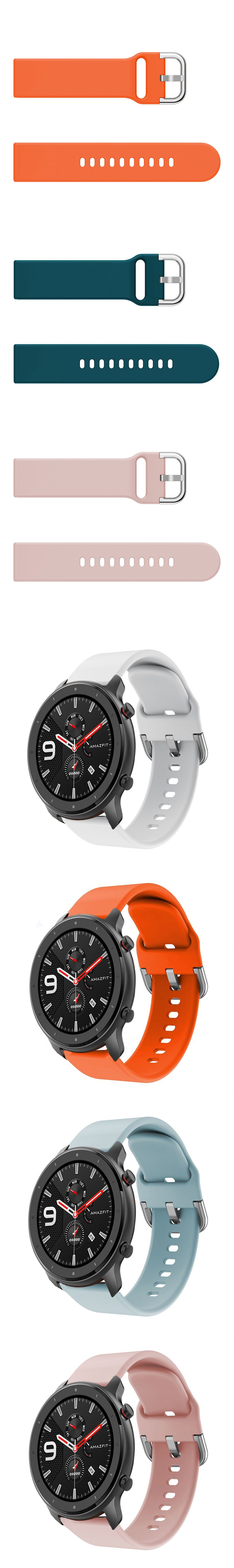 Pure-Color-Watch-Band-Watch-Strap-Replacement-for-47mm-Amazfit-GTR-Smart-Watch-1549304-3